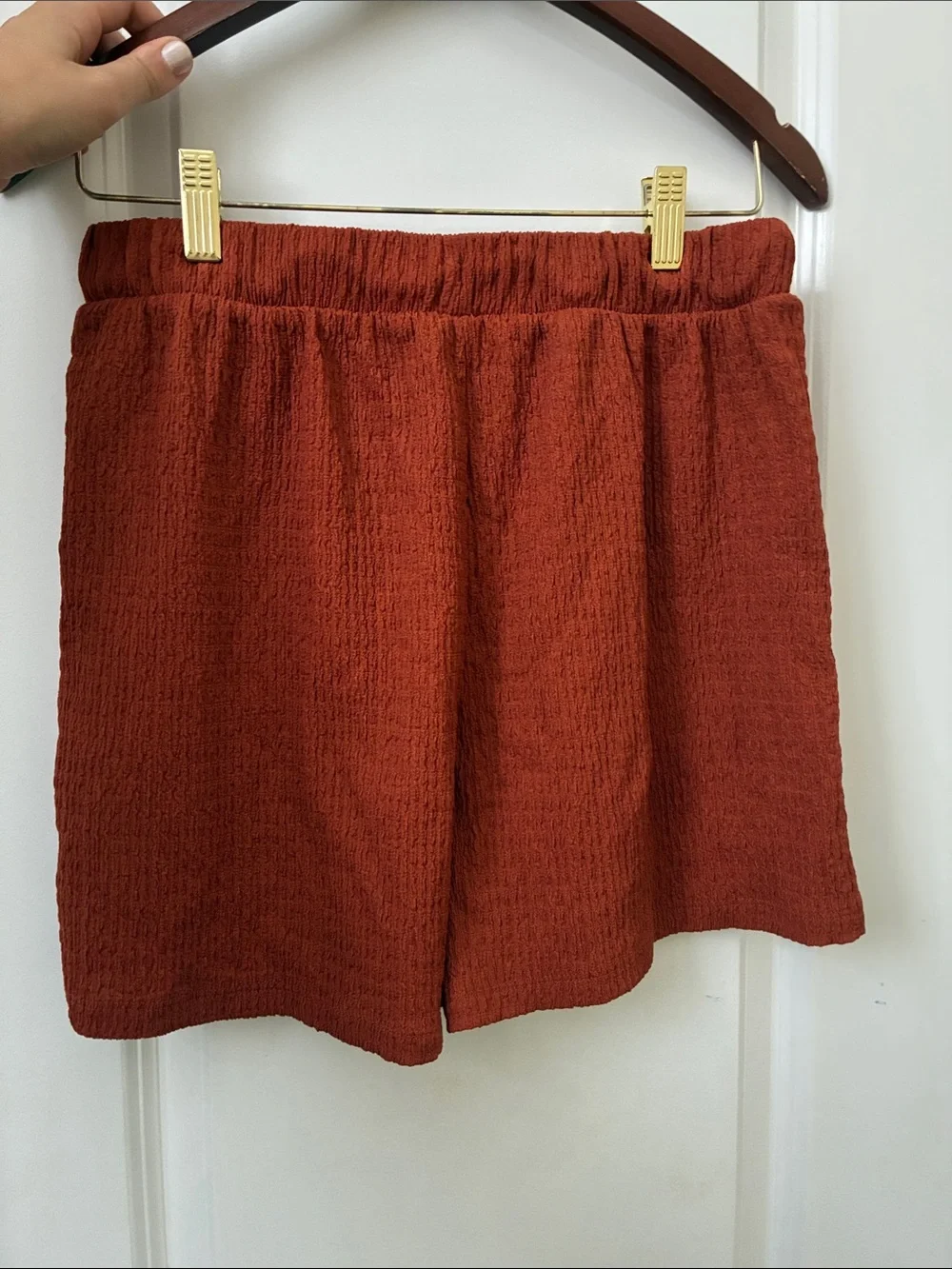 Like-New Orange Matching Short Set